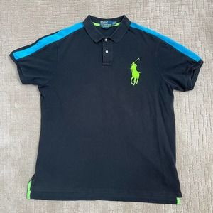 Polo Ralph Lauren Polo Size XXL Black Blue Green Mens Used